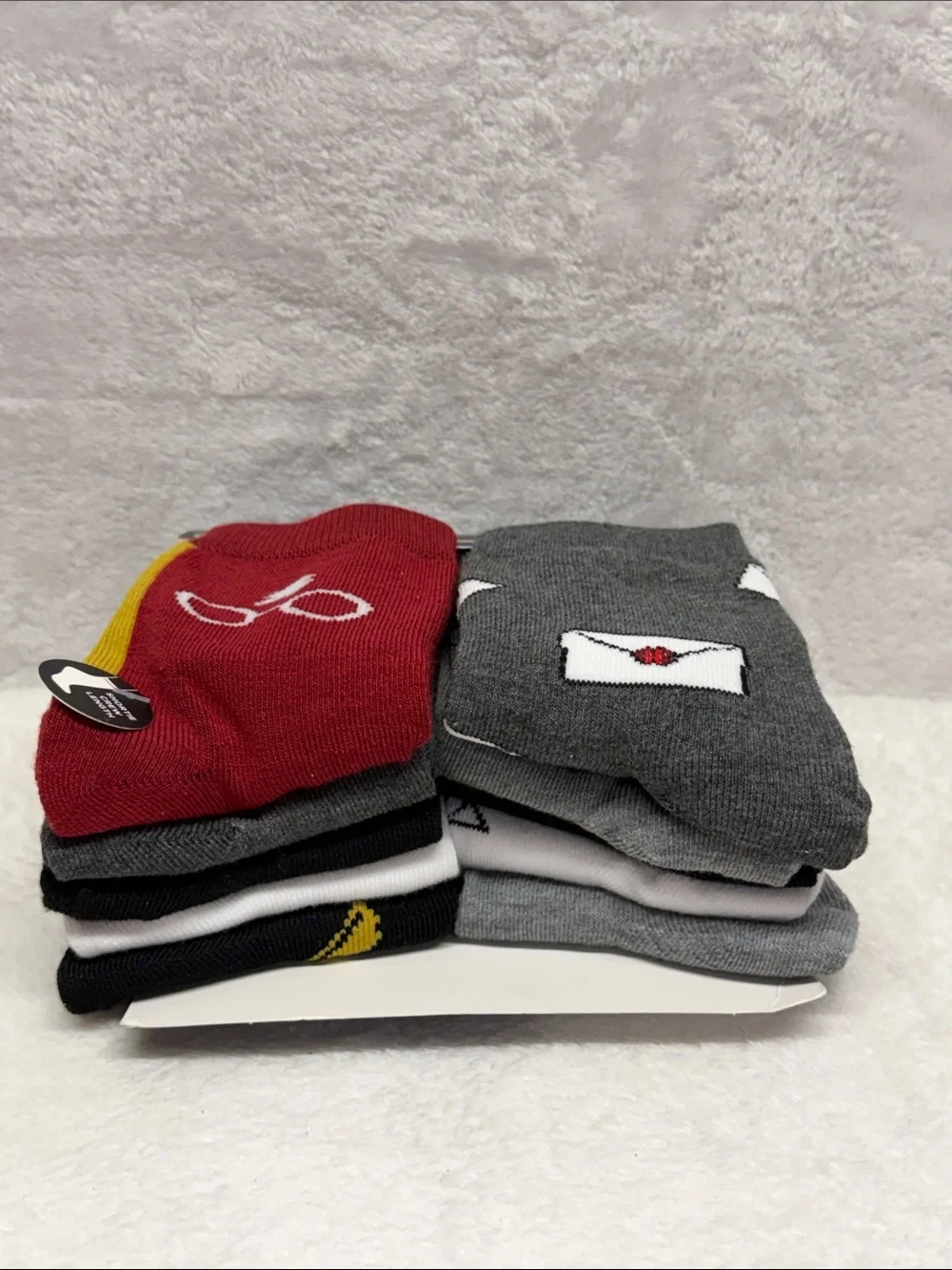 Warner Bros. Harry Potter Shortie Crew Socks - Red, Gray & Black